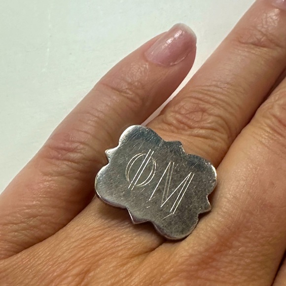 Phi Mu Fraternity Silver Quatrefoil 💍 Ring Size 6. Sorority jewelry - Picture 1 of 5